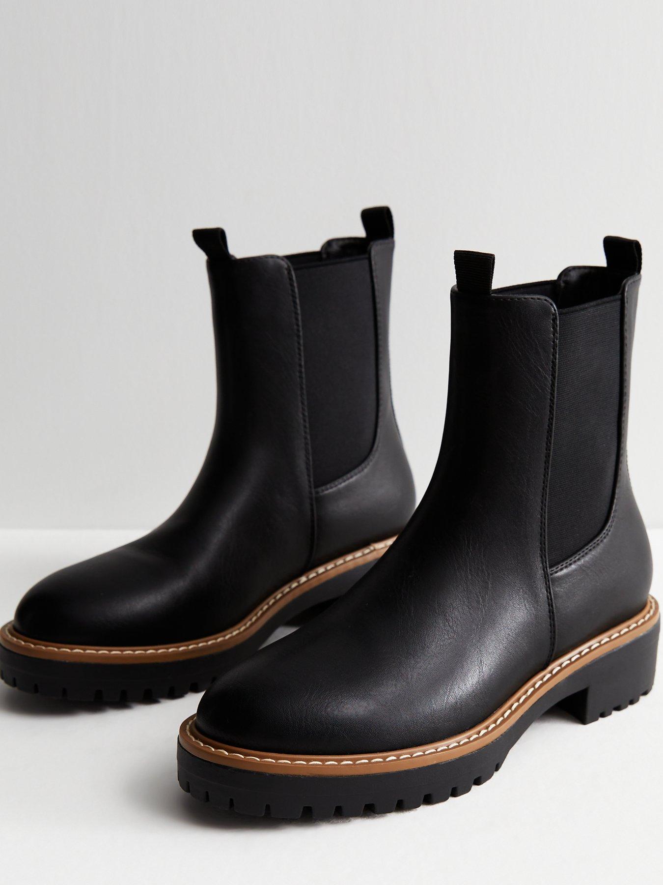 New look black sale chunky boots