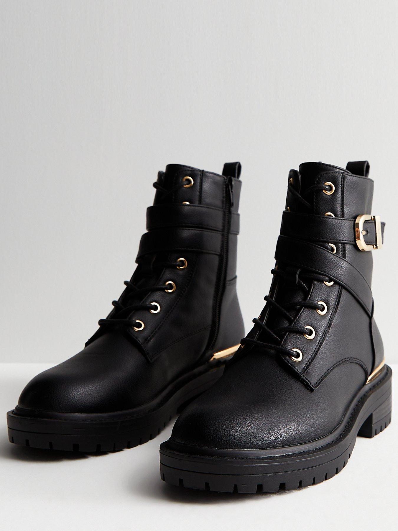 New look clearance buckle boots