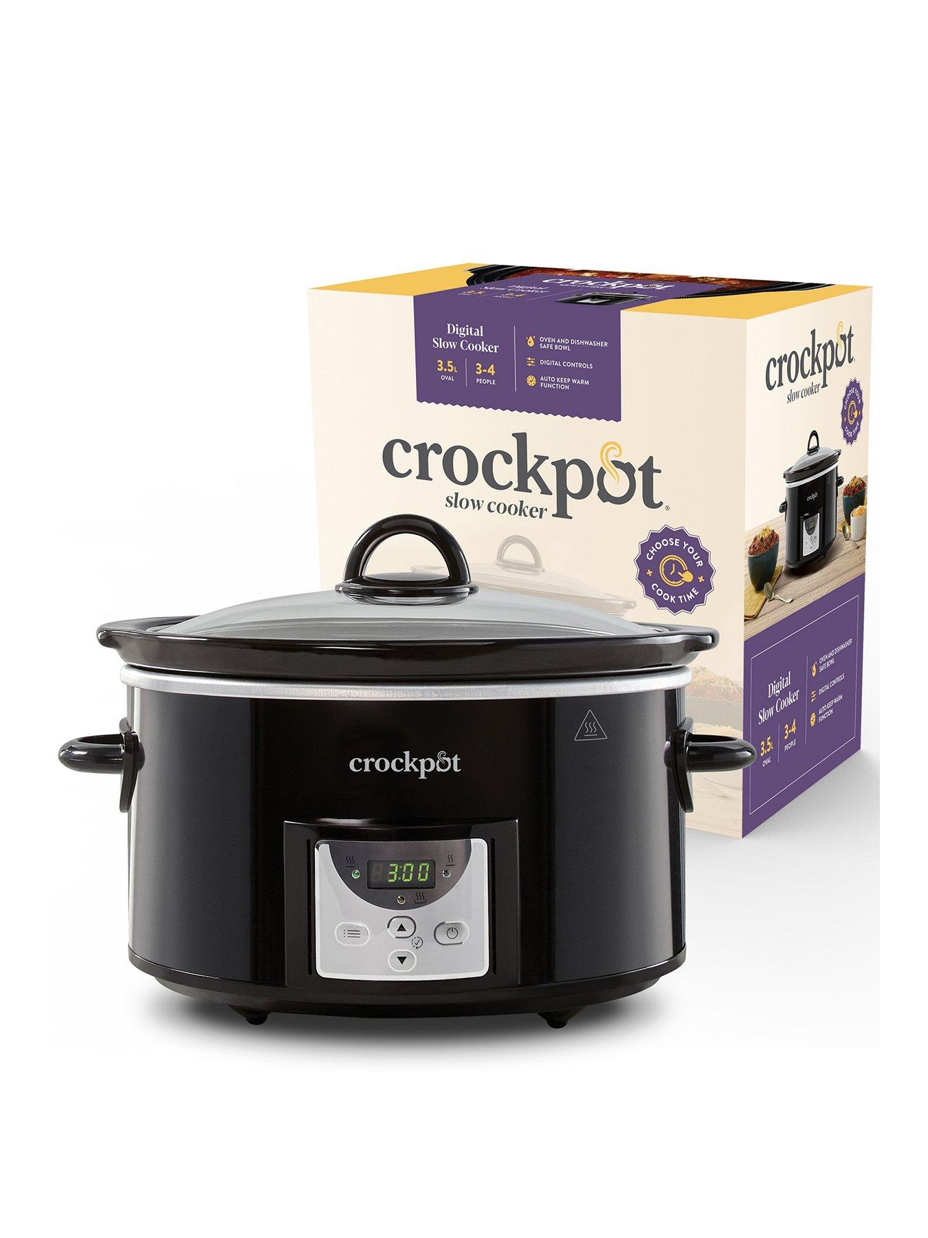 Crockpot 1.8L Black Manual Slow Cooker