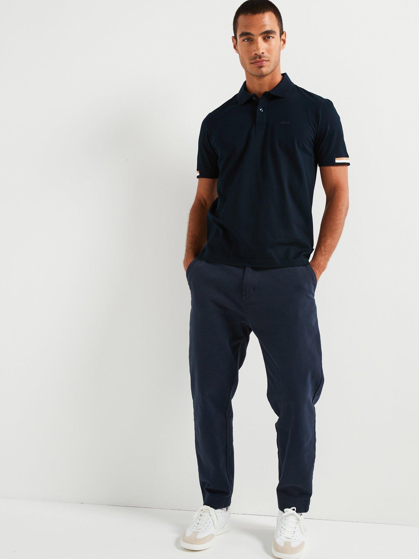 Image 3 of 5 of BOSS Parlay 147 Regular Fit Polo Shirt - Dark Blue