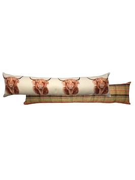 Product photograph of Furn Highland Cow Draught Excluder from very.co.uk