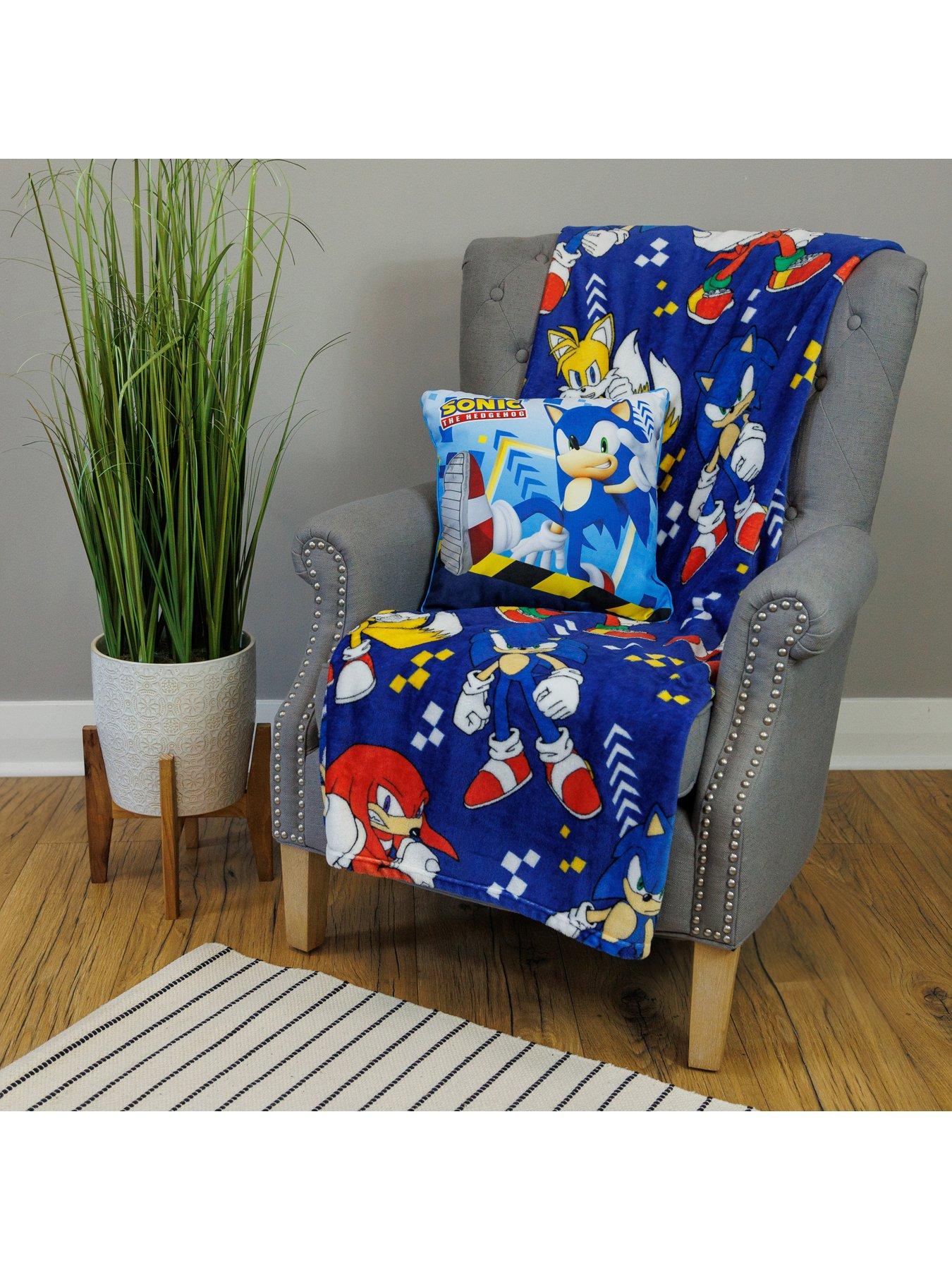 Product photograph of Sonic The Hedgehog Sonic Bounce Cushion - Multi from very.co.uk