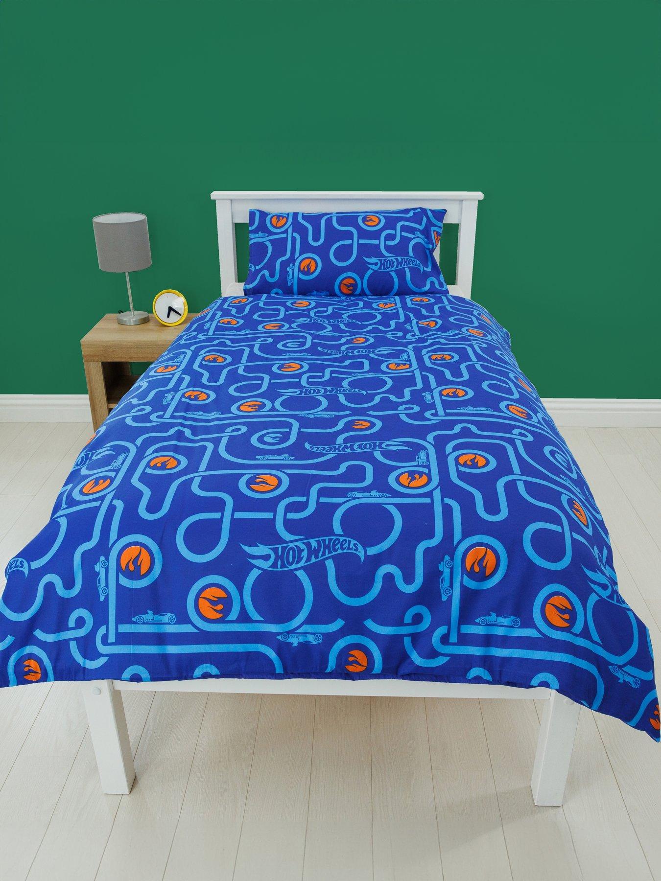 Image 3 of 7 of Hot Wheels Single Panel Duvet Cover Set - Multi