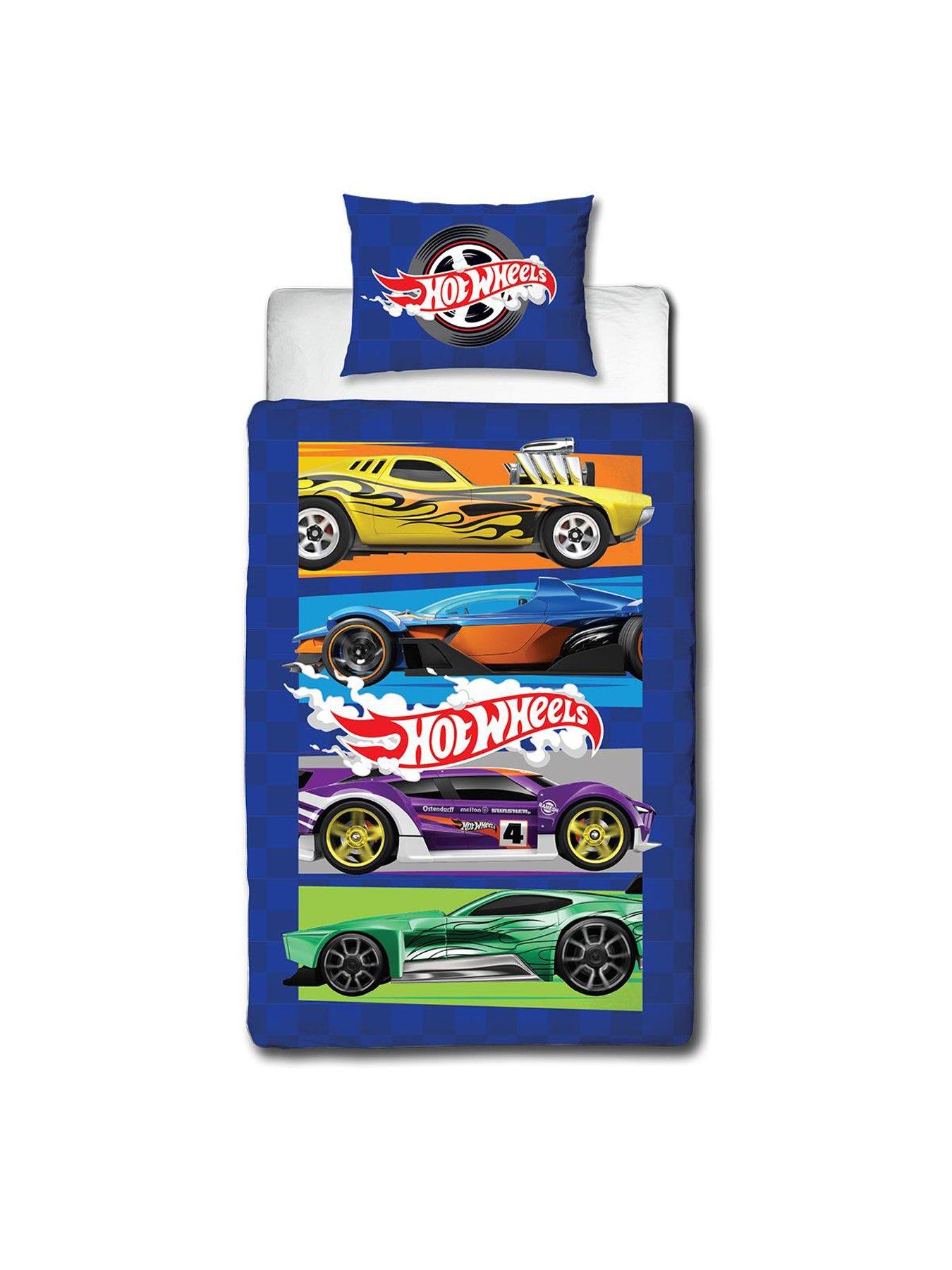 Image 6 of 7 of Hot Wheels Single Panel Duvet Cover Set - Multi