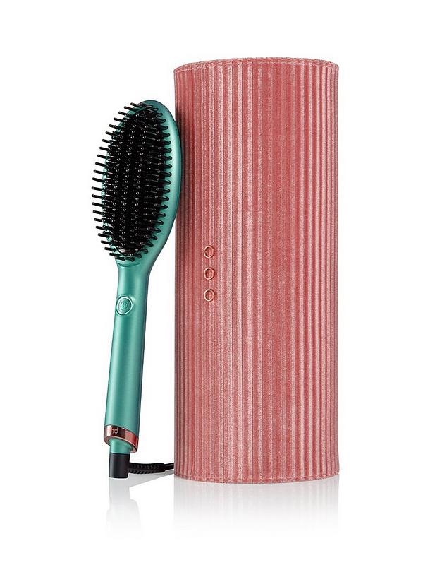 Image 1 of 6 of ghd Glide Limited Edition Hot Brush Gift Set in Jade (Worth &pound;229)