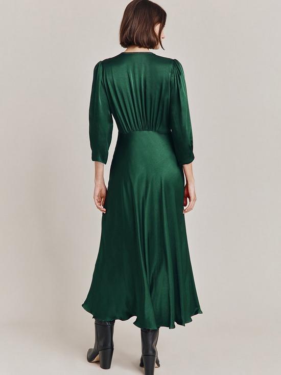 stillFront image of ghost-madison-dress--dark-green