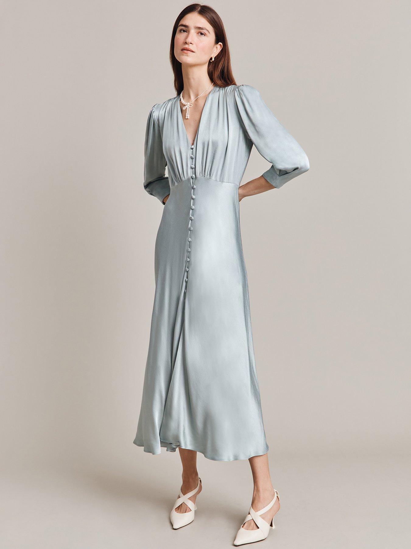 Ghost madison satin outlet dress