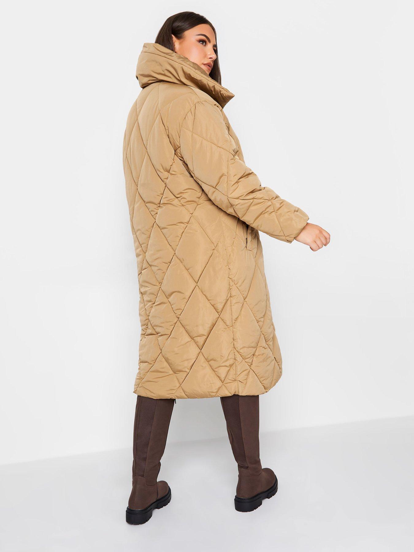 Image 2 of 4 of Yours Diamond Quilted Puffer - Natural