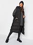  image of yours-2-in-1-padded-longline-gilet-black