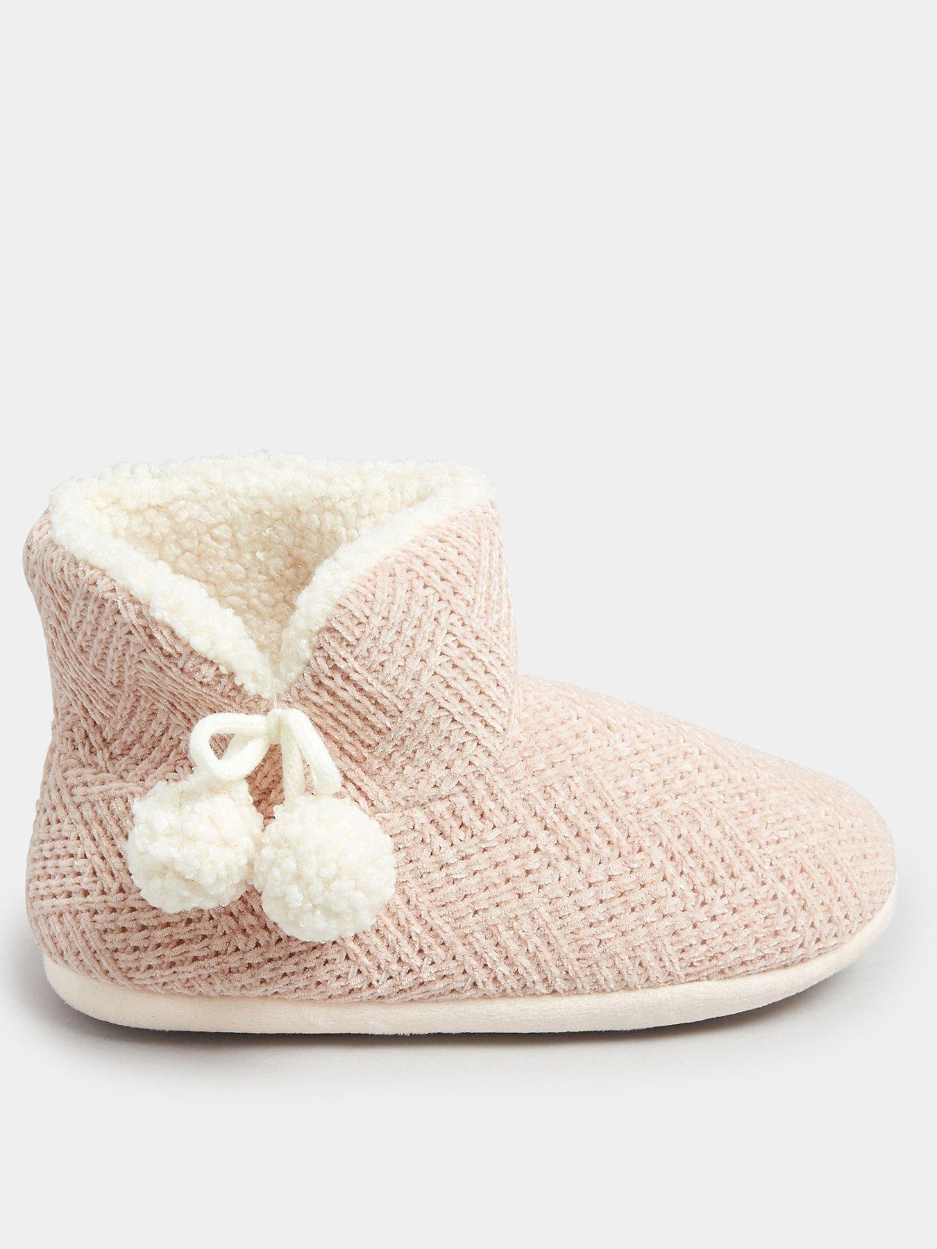 Wide best sale slipper boots