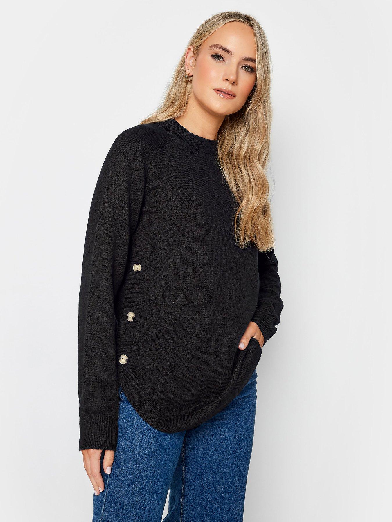 Long black jumper uk sale