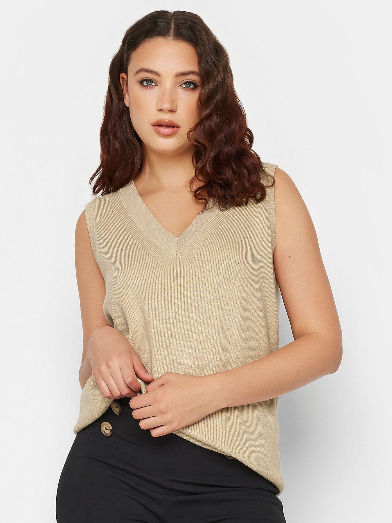 V-Neck Knitted Vest