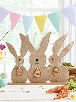 Product photograph of Very Home Easter Bunny Family Room Ornament from very.co.uk