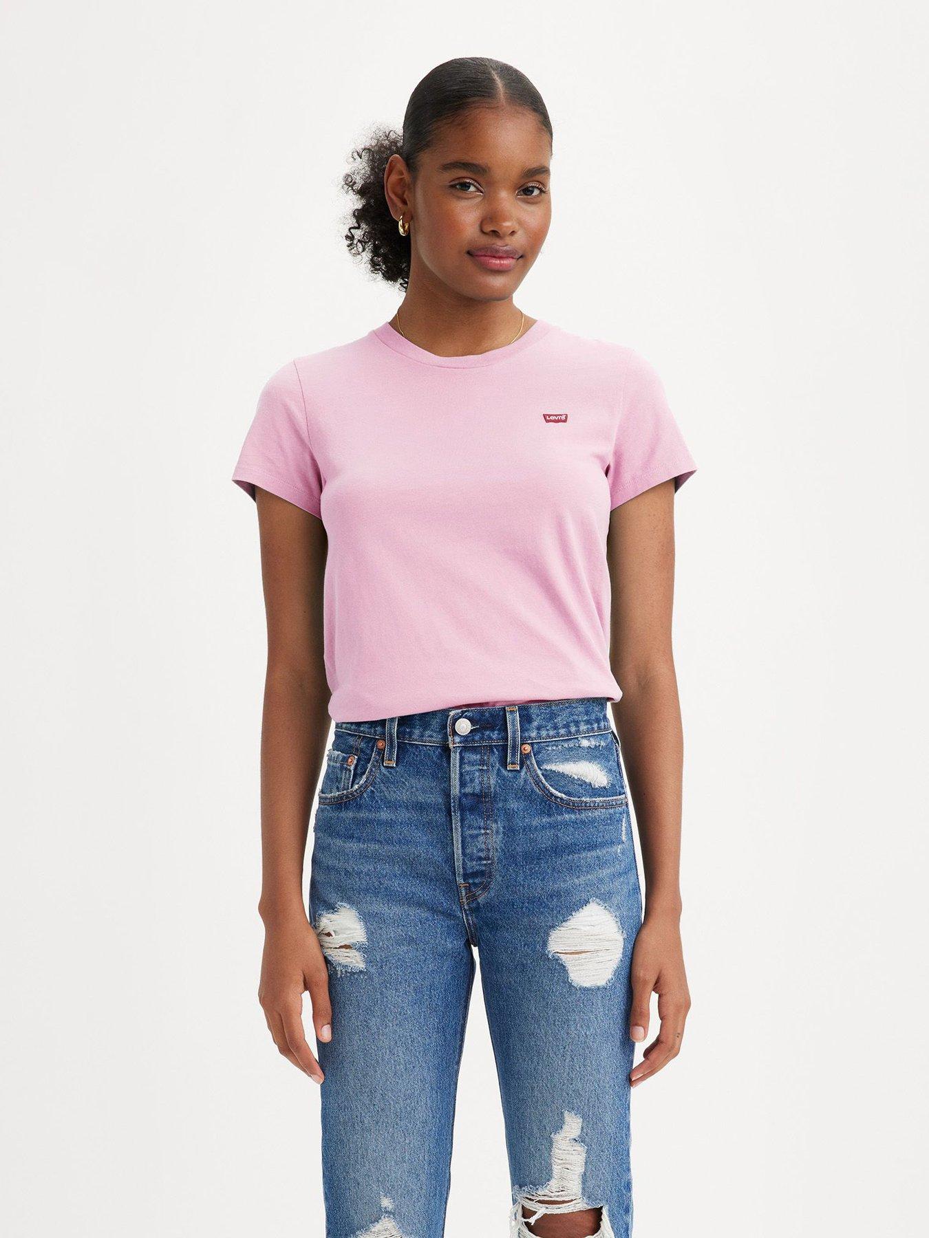 Levis t outlet shirt pink