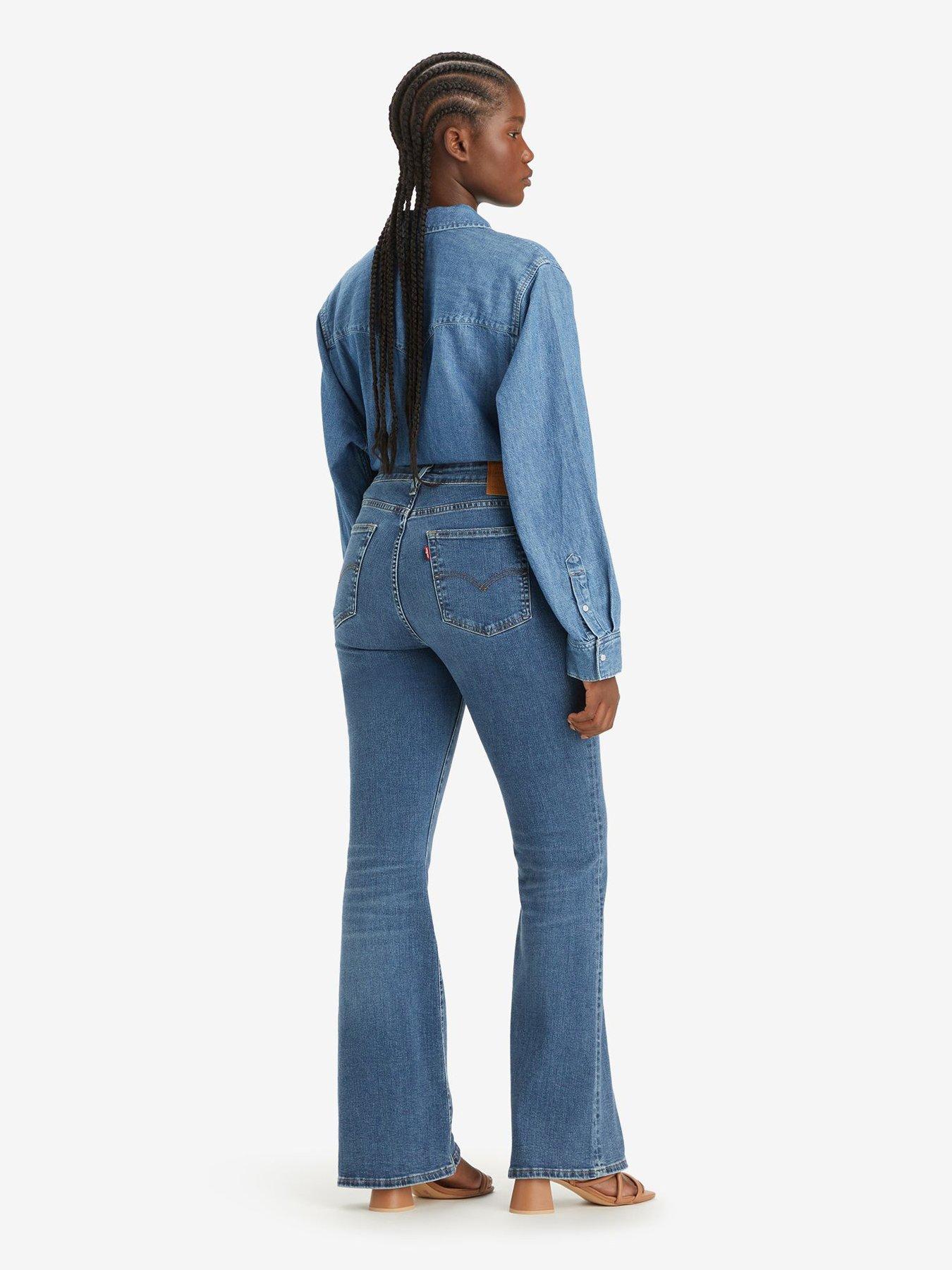 Levi's Women's 726 High Rise Flare Jeans (Also Available in Plus), Light  Indigo Worn in, 24 Short at  Women's Jeans store