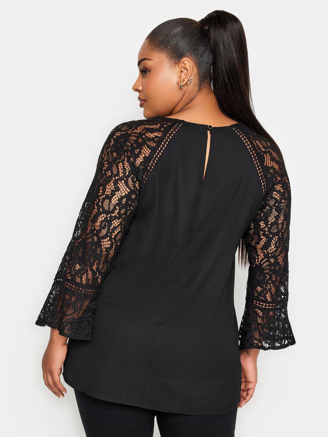 Lace flute 2025 sleeve top