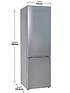  image of russell-hobbs-rh180ffff55s-54cm-180cm-high-frost-free-fridge-freezer-silver