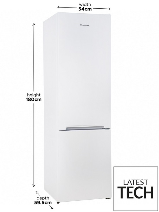 stillFront image of russell-hobbs-rh180ffff55-54cm-widenbsp180cm-tall-frost-free-fridge-freezer--nbspwhite