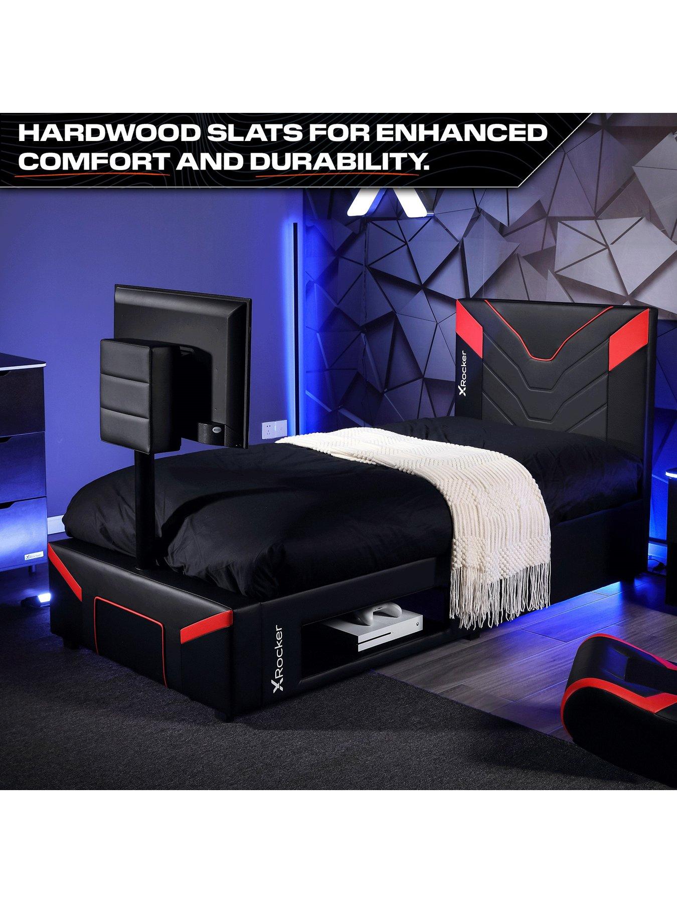 Image 4 of 7 of X Rocker Cerberus Twist Single TV Bed with Mattress Option (Buy &amp; SAVE!)