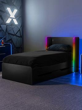 Product photograph of X Rocker Xrocker Electra Single Bed With Neo Motion App Lighting Control And Wireless Charging from very.co.uk