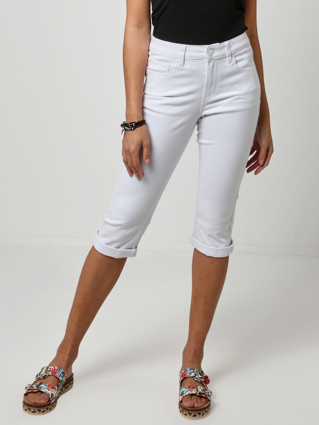 undefined Capri Pants - White