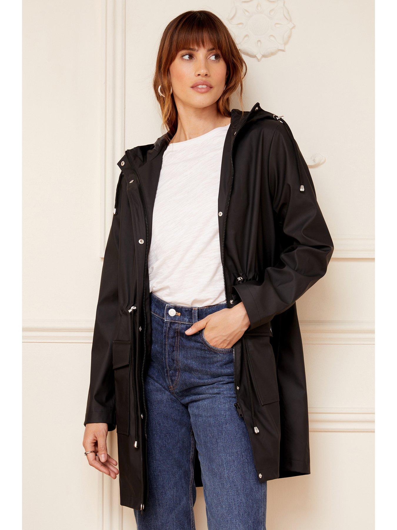 Cheap hot sale black raincoat