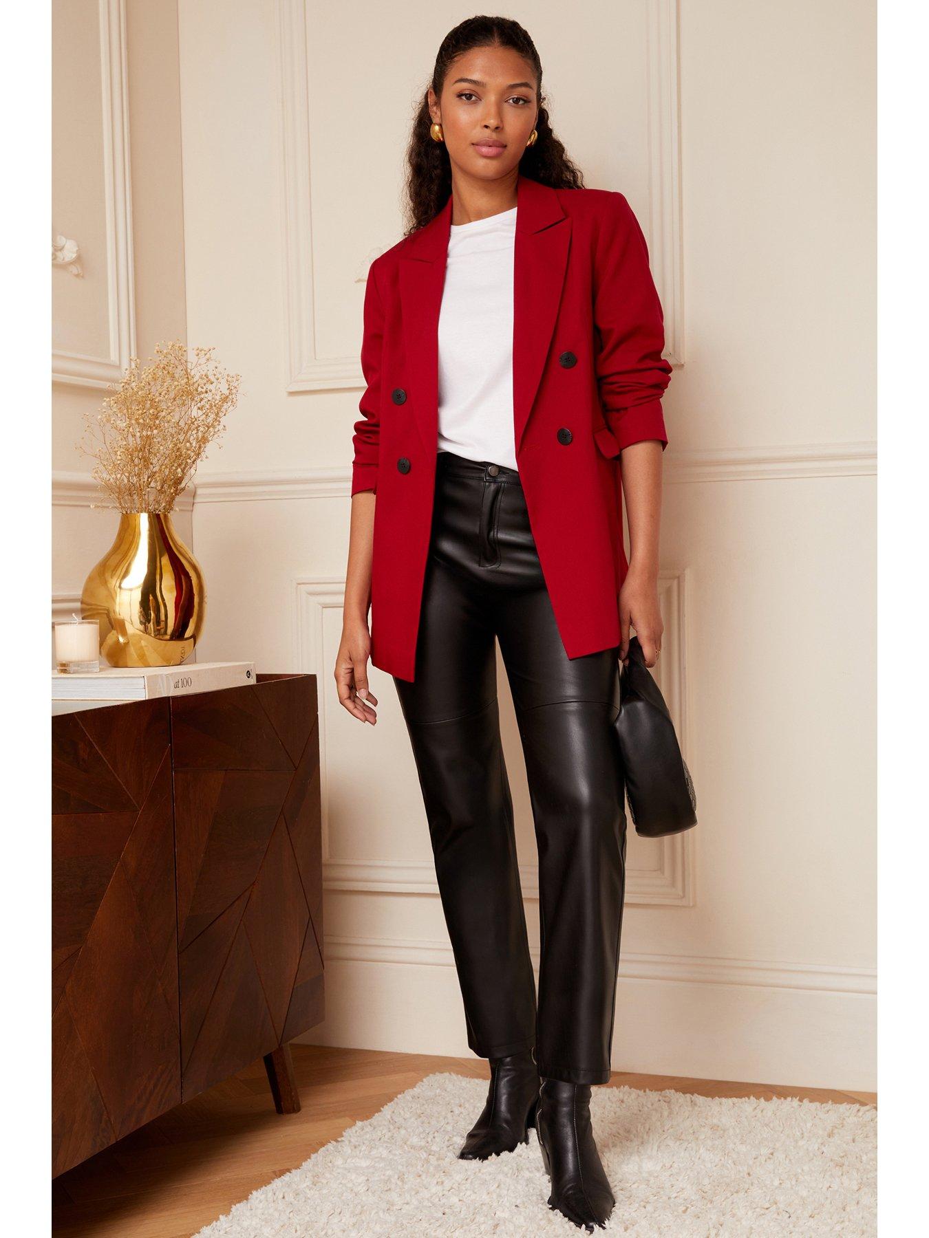 Love Roses Double Breasted Blazer Red Very