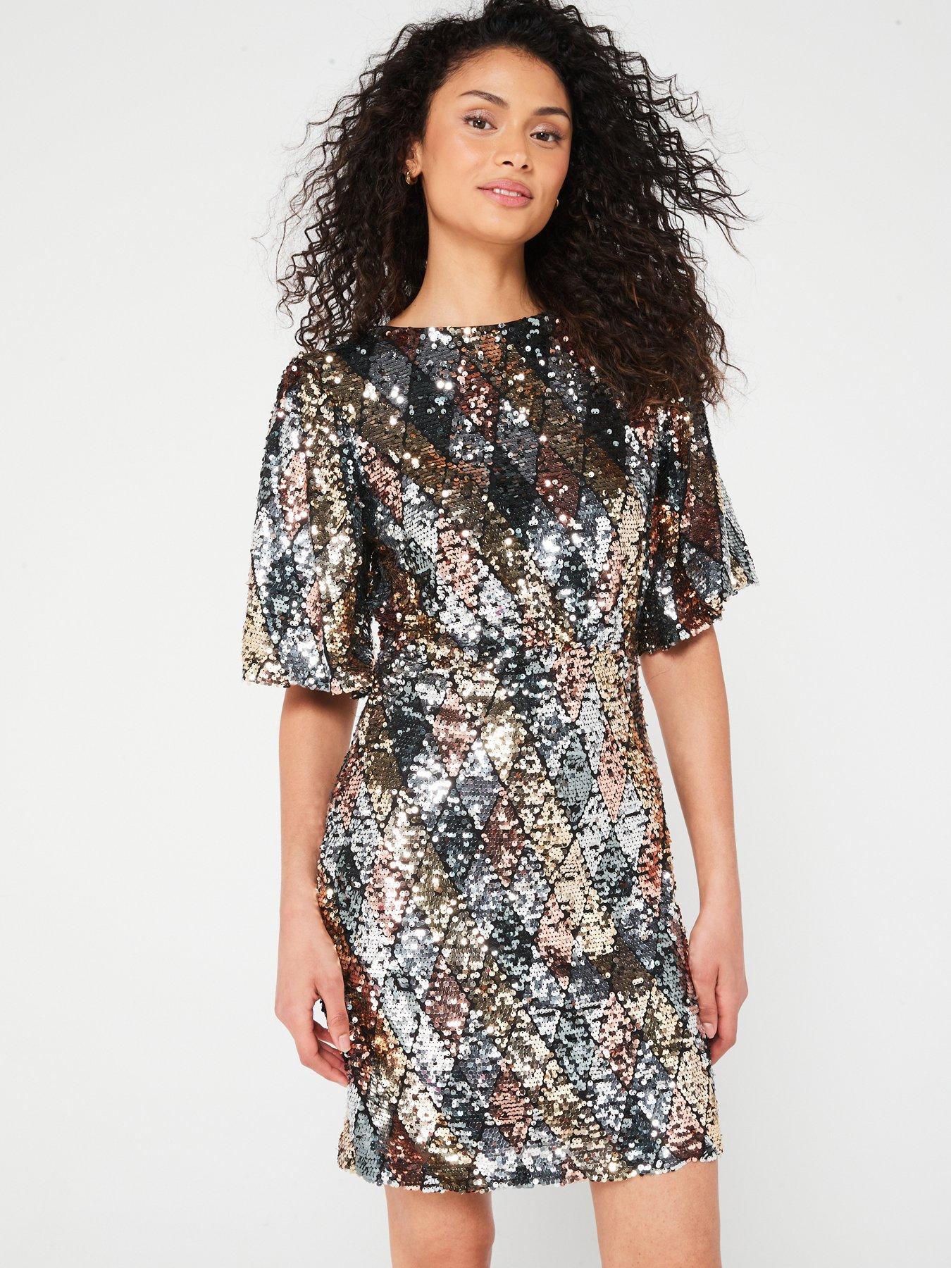 Mint velvet black embroidered floral wrap dress sales