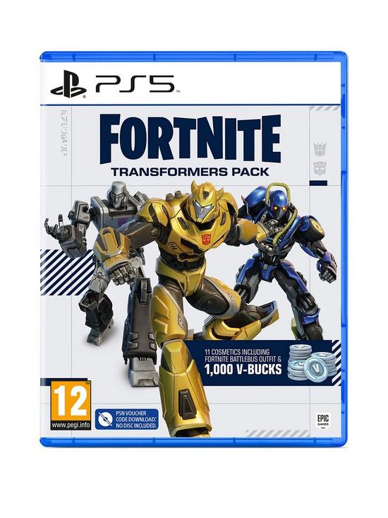 front image of playstation-5-fortnitenbsptransformers-pack