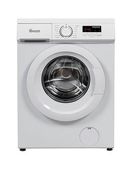 Product photograph of Swan 7kg Load 1200 Spin Freestanding Washing Machine - White from very.co.uk