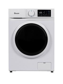 Product photograph of Swan 8kg Load 1400 Spin Freestanding Washing Machine - White from very.co.uk