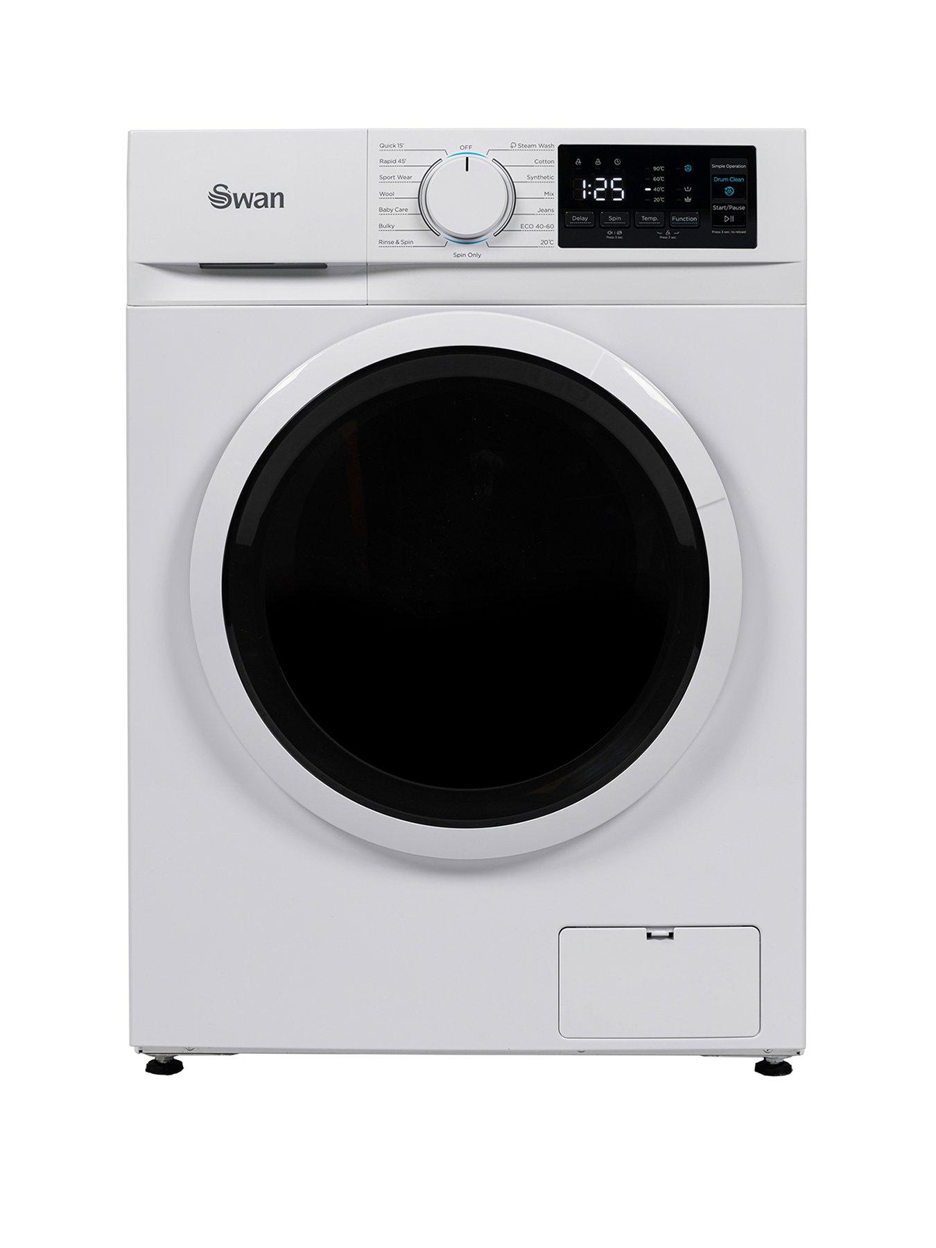 Swan SW75120W 8kg Load, 1400 Spin Freestanding Washing Machine - White