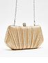  image of quiz-gold-glitter-pleated-box-bag