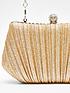  image of quiz-gold-glitter-pleated-box-bag