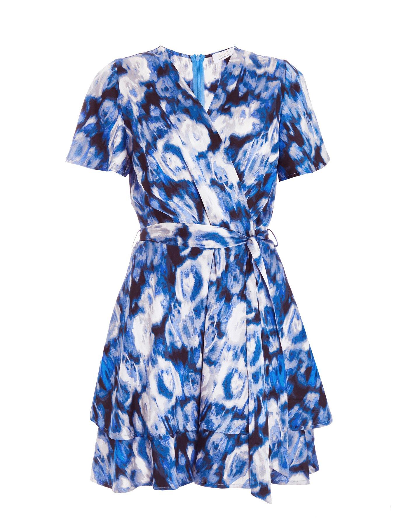 Floral Maxi Dress Blue Floral Dress Quiz Pink Floral Dress Wrap Dress Quiz  Mini Dress Quiz Blue Smudge Print Skater Mini Dress Very