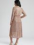  image of finding-friday-bronze-sequin-wrap-midi-dress