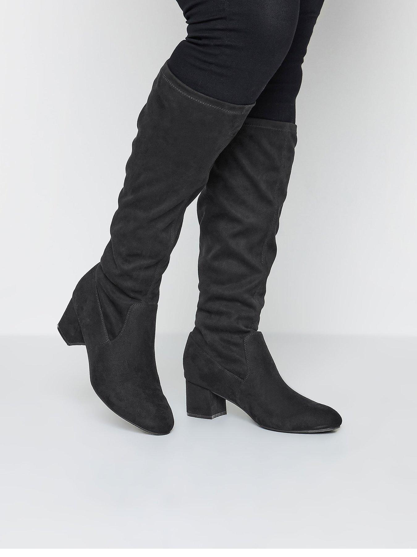 Stretchy knee deals high boots