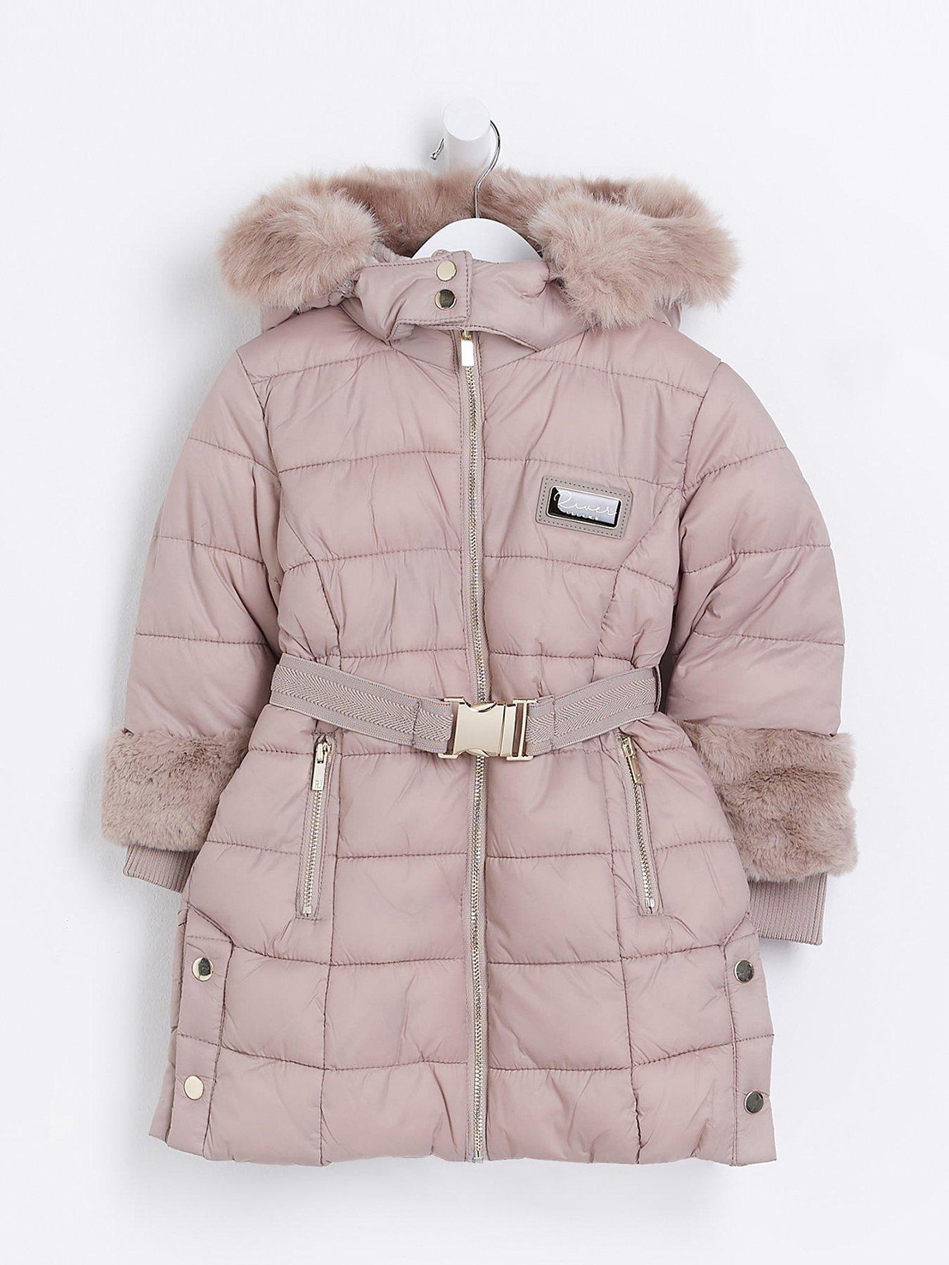 Gabby's Dollhouse Little Girls Zip Up Winter Coat Puffer Jacket Black 4