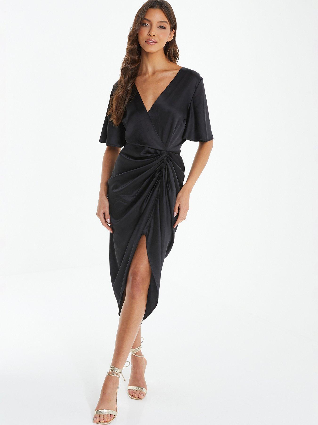 quiz ruched midi dress Buy Quiz Ruched Square Neck Bodycon Midi Dress Online