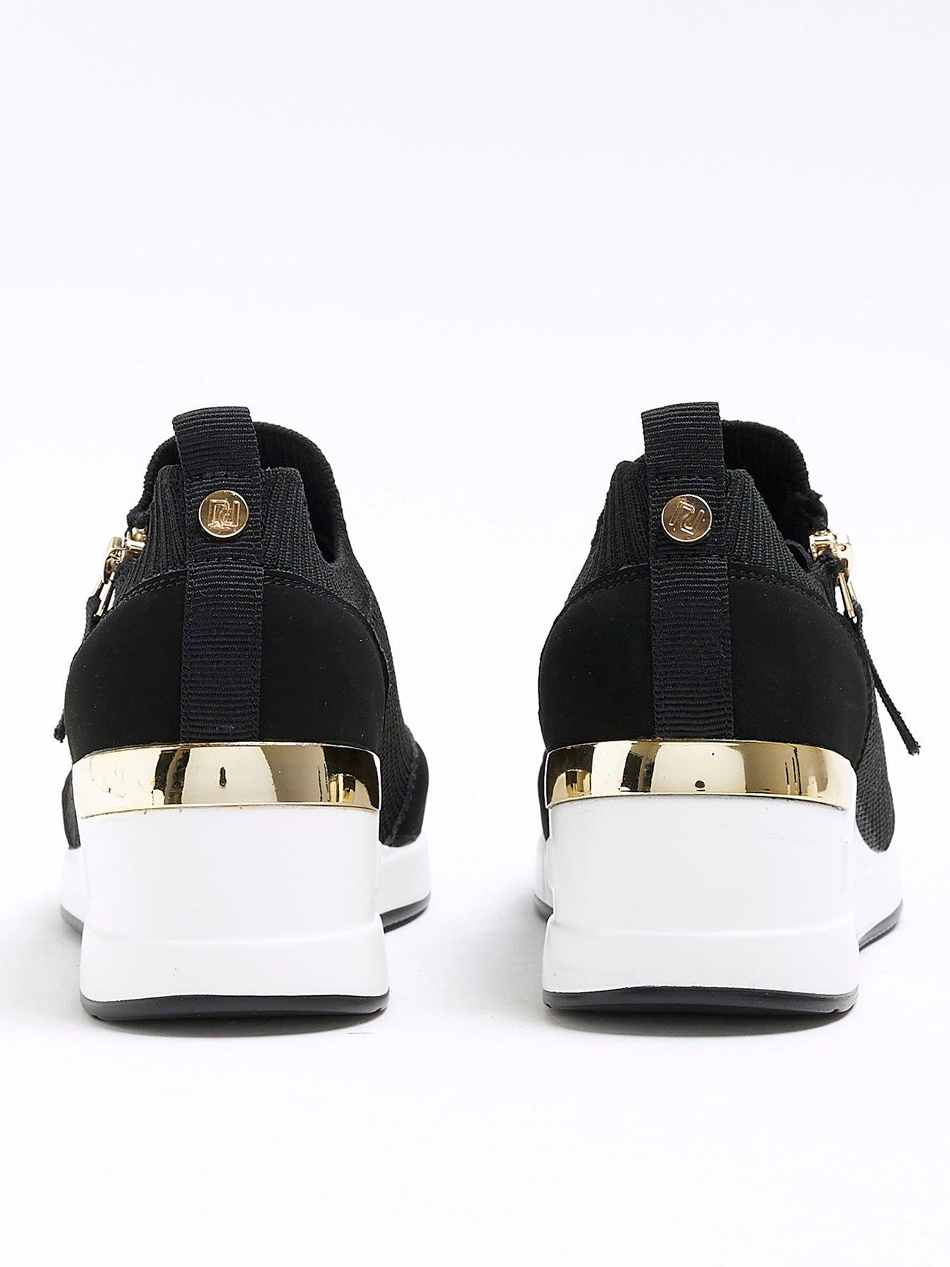 River island trainers black store