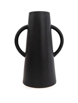Product photograph of Very Home 35 Cm Conical Vase With Handles from very.co.uk
