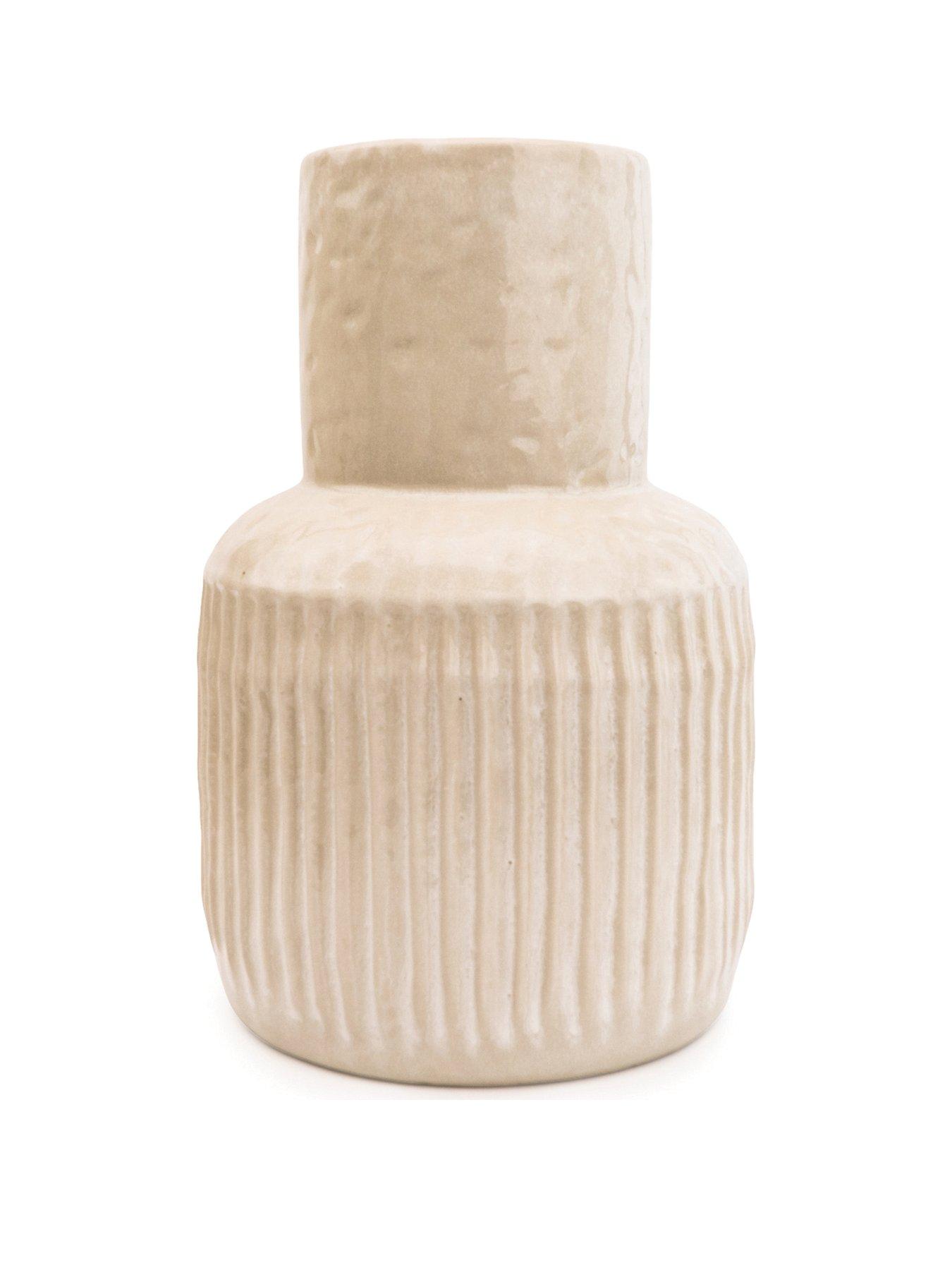 undefined Wide Neck Ridged Vase – 30 cm