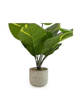 Product photograph of Very Home Faux Plant In Round Planter from very.co.uk