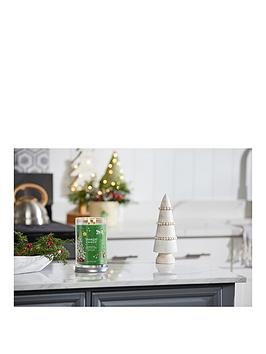 Product photograph of Yankee Candle Signature Large Tumbler Candle - Shimmering Christmas Tree from very.co.uk