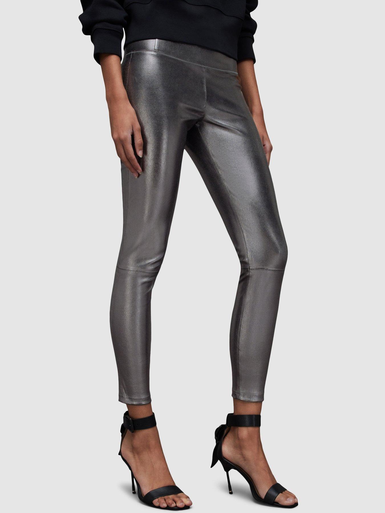 Allsaints cora clearance faux leather leggings