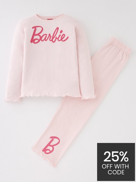 barbie-older-girls-logo-long-sleeve-pjs