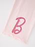  image of barbie-older-girls-logo-long-sleeve-pyjamas-pink