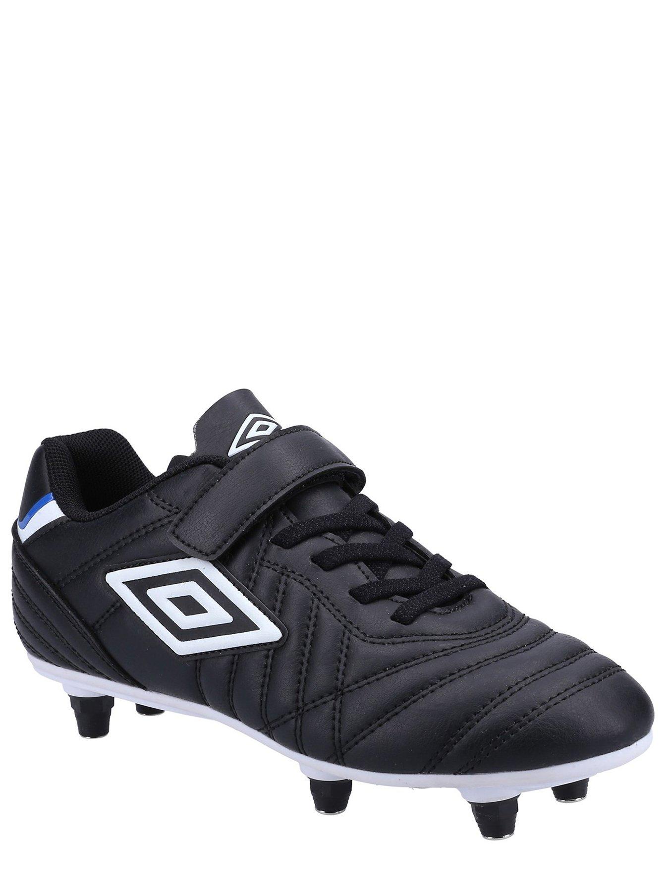 Umbro Junior Speciali Liga Soft Ground Velcro Football Boot Black Very