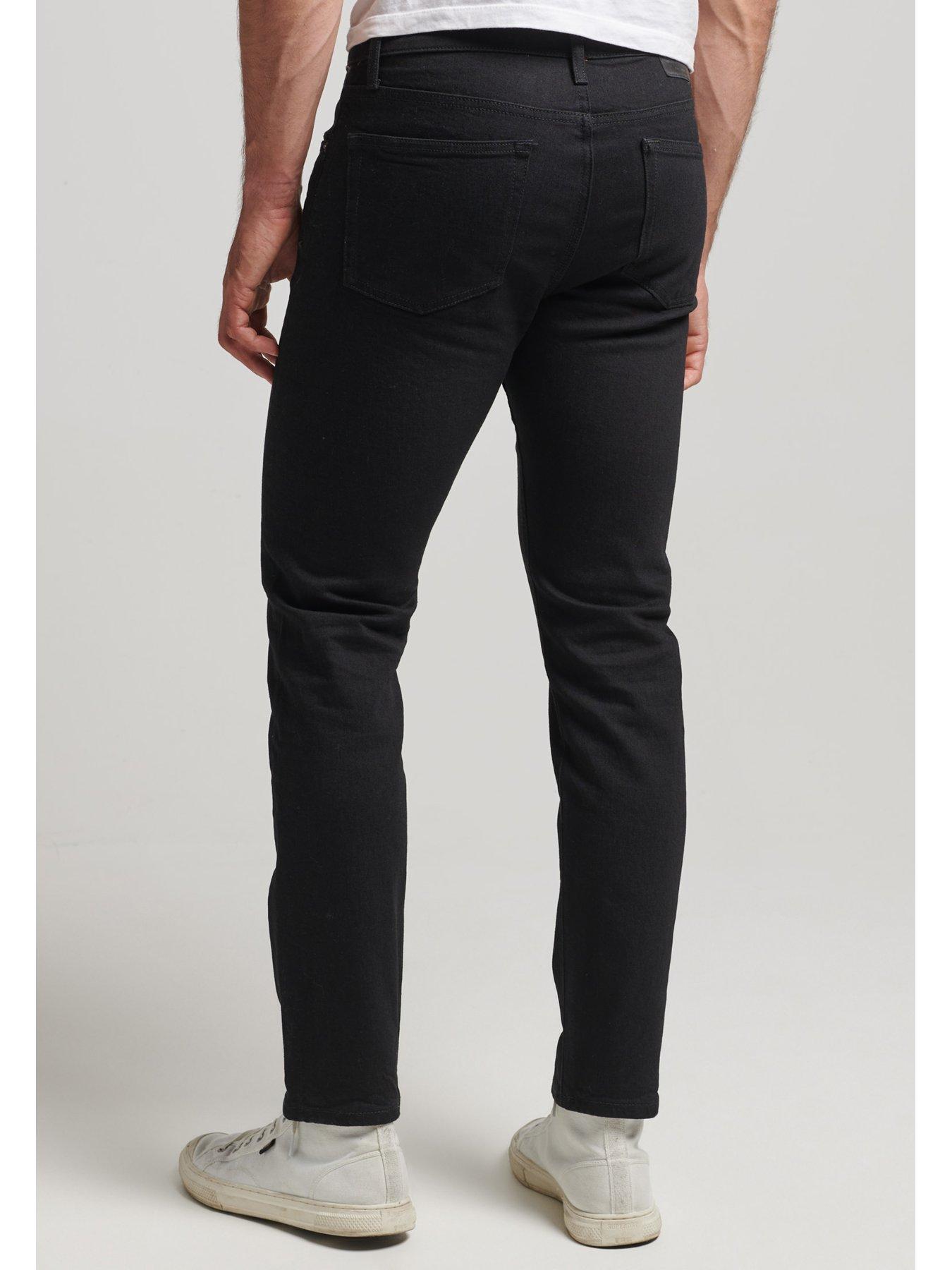 Superdry Cotton Slim Fit Jeans - Black