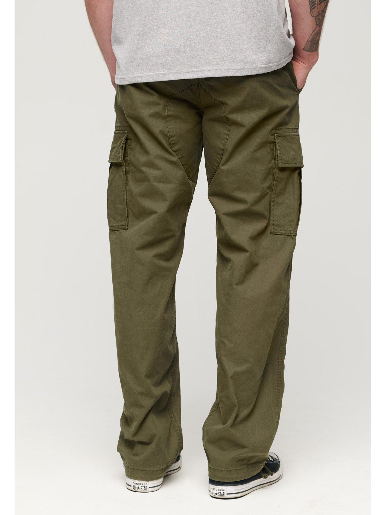 Long Pants For Men Men's Cargo Trousers Work Wear Combat Safety Cargo 6  Pocket Full Pants Khaki XXXXXL JE 